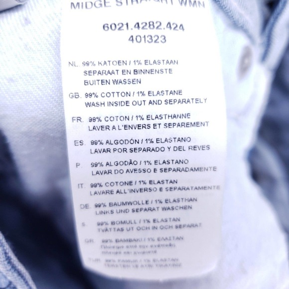 G-Star RAW Midge Straight Original Womens Size 25 Low Rise Soft Denim Pants - Picture 9 of 10